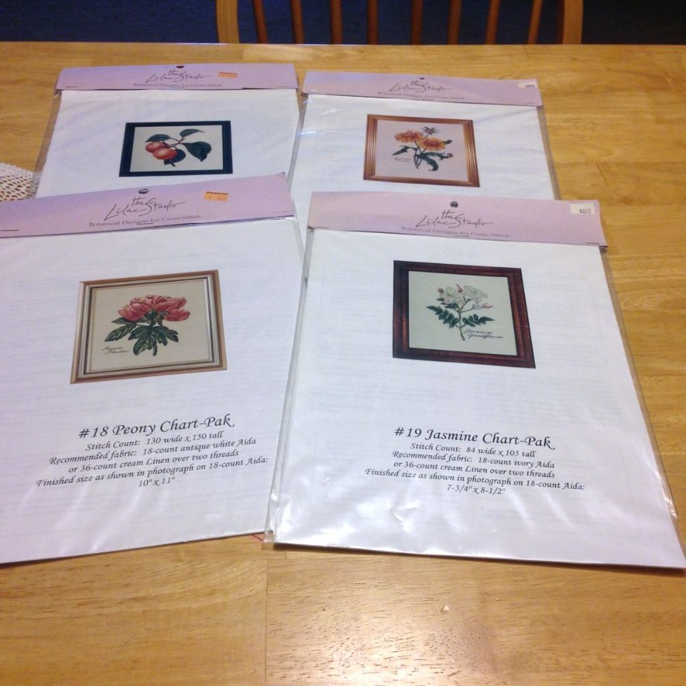 Cross Stitch chart-pak bundle, The Lilac Studio